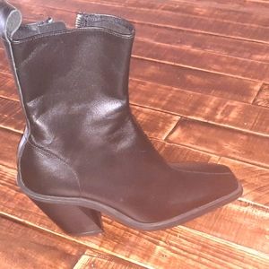 Zara leather boots